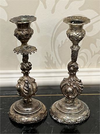 Sterling Silver Candle Holders