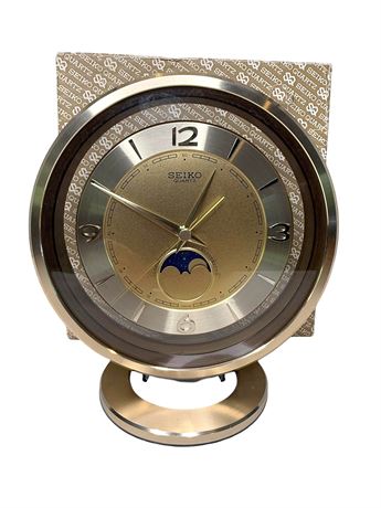 Seiko Moon Phase Mantle Clock Japan