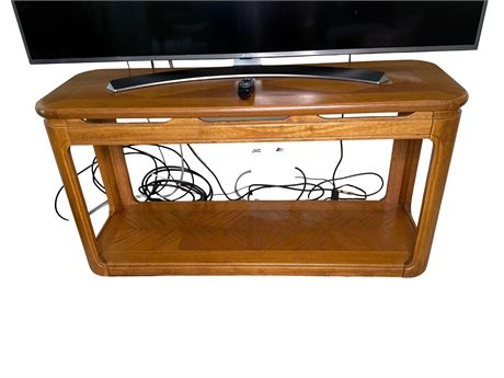Oak Wood Entertainment Console
