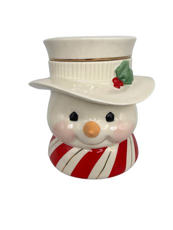 Lenox Holiday Snowman Lidded Dish