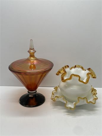 Amber Glass Decoratives
