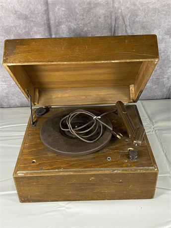 Wood Case Record Player
