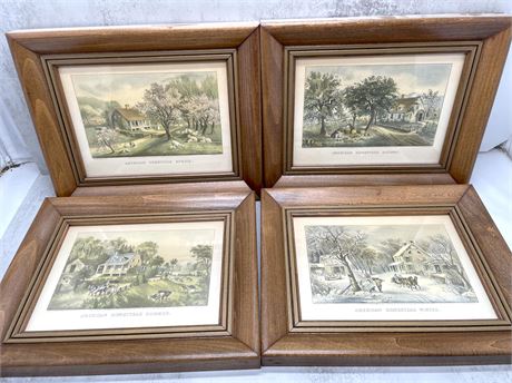 Currier and Ives Framed Prints