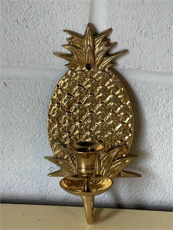 Brass Pineapple Candleholder