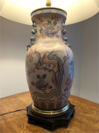 Chinoiserie Famille Rose Ceramic Lamp