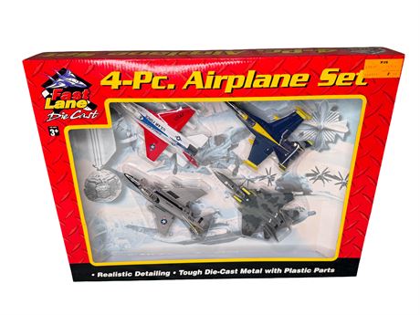 Fast Lane 4-PC Diecast Plane Set