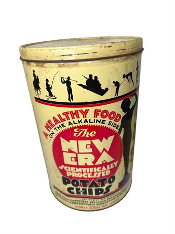 1950s New Era Potato Chip Tin