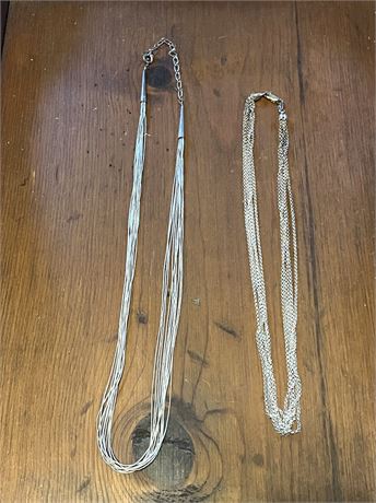 Sterling Silver Rope Necklaces