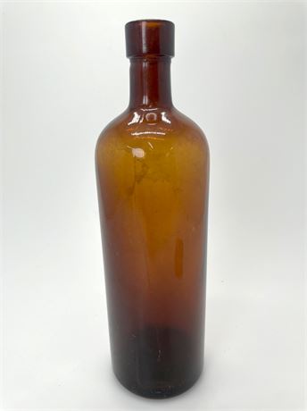 Abilena Natural Cathartic Water Antique Amber Glass