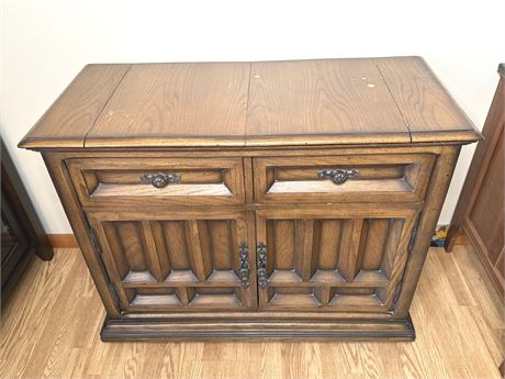 Century Furniture Flip-Top Bar Cabinet