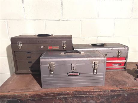 Vintage Craftsman Metal Toolboxes