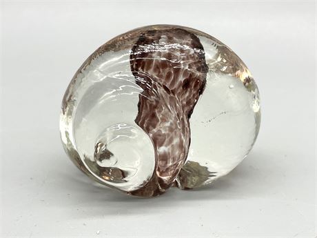 Shell Glass Paperweight