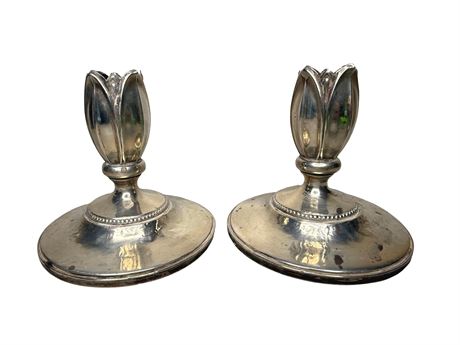 Fisher Sterling Silver Candlestick Holders