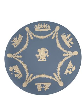 Wedgwood 8.75" Diameter Blue Jasperware Decorative Plate