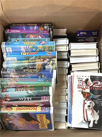 Large Disney VHS Lot