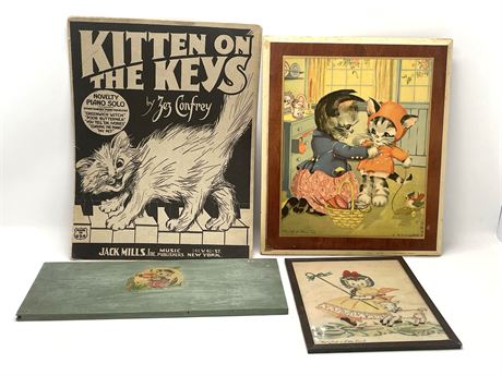 Vintage Kitty Items - Lot #1