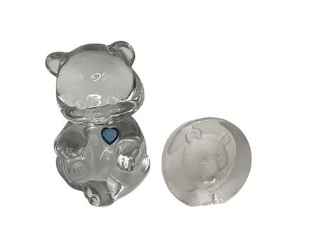 Fenton & Mats Jonasson Glass and Crystal Bears