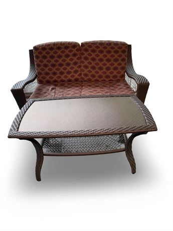 Patio Love Seat and Table