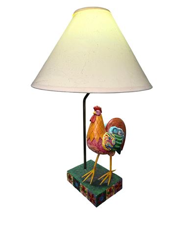 Heartwood Creek Jim Shore Rooster Table Lamp