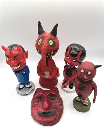 Devil Figurines and Mask