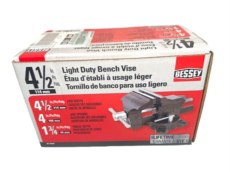 NEW Bessey 4.5-inch Light Duty Bench Vise