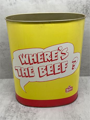 1984 Wendy's Metal Pail