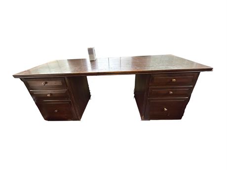 Large Wood Executive Desk