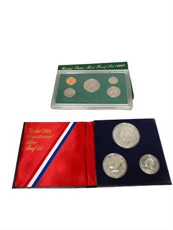 Bicentennial and 1997 United States Coin Proof Sets