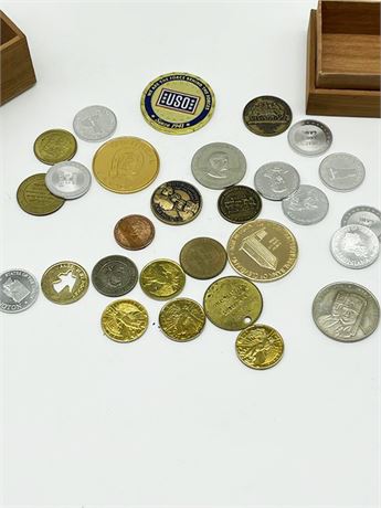 Lot of Tokens and Coins