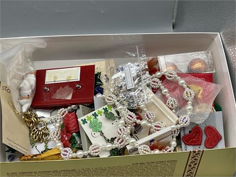 Shoe Box of Costume Jewelry