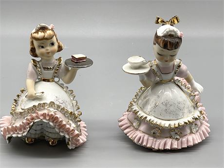 Lefton Small  Porcelain Figurines Lot 2