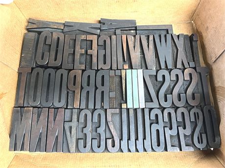 Letterpress Wood Printing Blocks