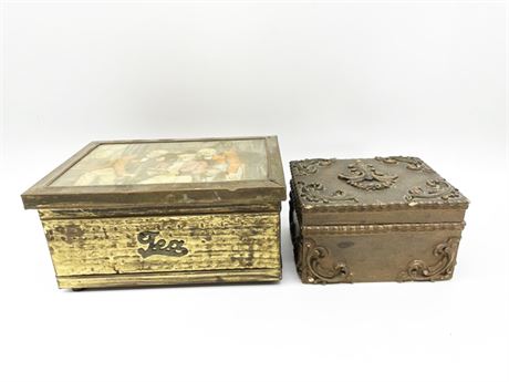 Victorian Wood Boxes