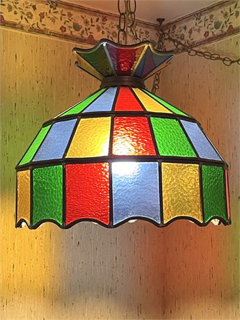 Stained Glass Hanging Light