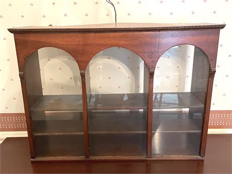 Antique Wall Display Cabinet