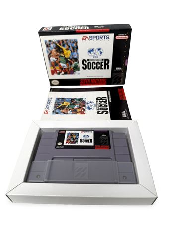 FIFA International Soccer (Super Nintendo, 1994) Box Manual Complete CIB
