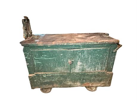 Vintage General Motors Metal Industrial Work Station
