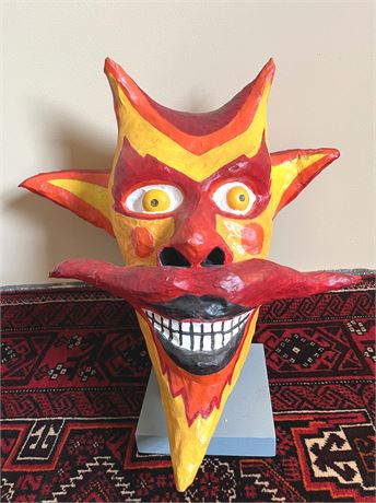 Leslie Ann Becker Paper Mache Devil Display