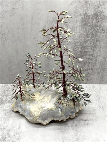 Geode Winter Tree Display