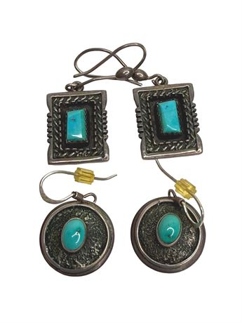 Sterling Silver Turquoise Earrings