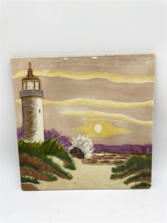 Hand Painted 12" Ceramic Tile