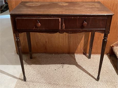 Two (2) Drawer Console Desk