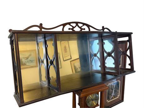 Antique Edwardian Style Mahogany Display Wall Shelf