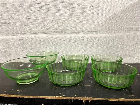 Uranium Glass Bowls