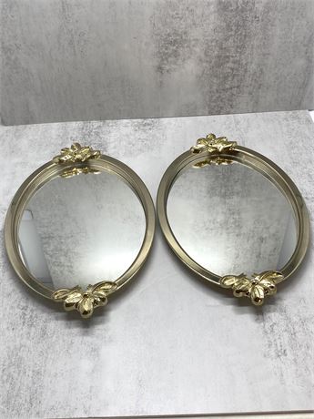 Oval Brass Wall Mirrors