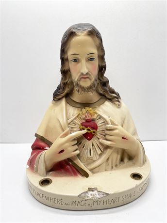 Large Jesus Chalkware Bust