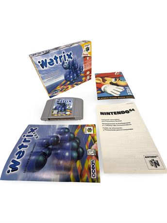 Wetrix (Nintendo 64, 1998) Box Manual Complete CIB