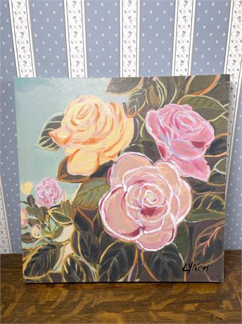 Original Floral Painting on Canvas