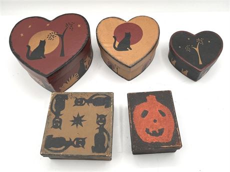 Primitive Halloween Boxes