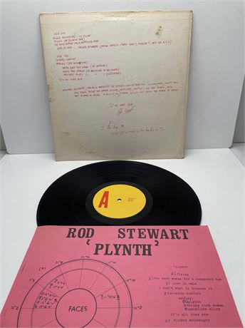 RARE Rod Stewart Signed Record (May-be One-of-a-kind)